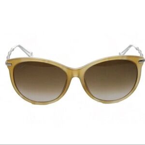 GUCCI Woman's Beige Round 58mm Sunglasses R1823